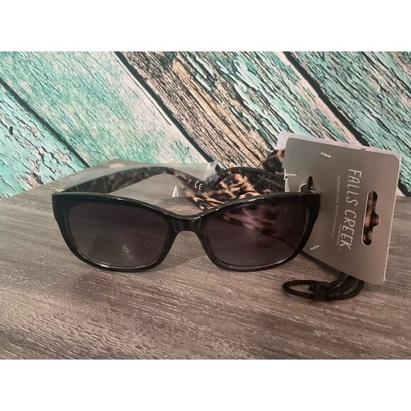 NWT Falls Creek Sunglasses Women’s Unisex Leopard Pouch UVA/UVB Protection ☀️🌞 - Picture 7 of 12